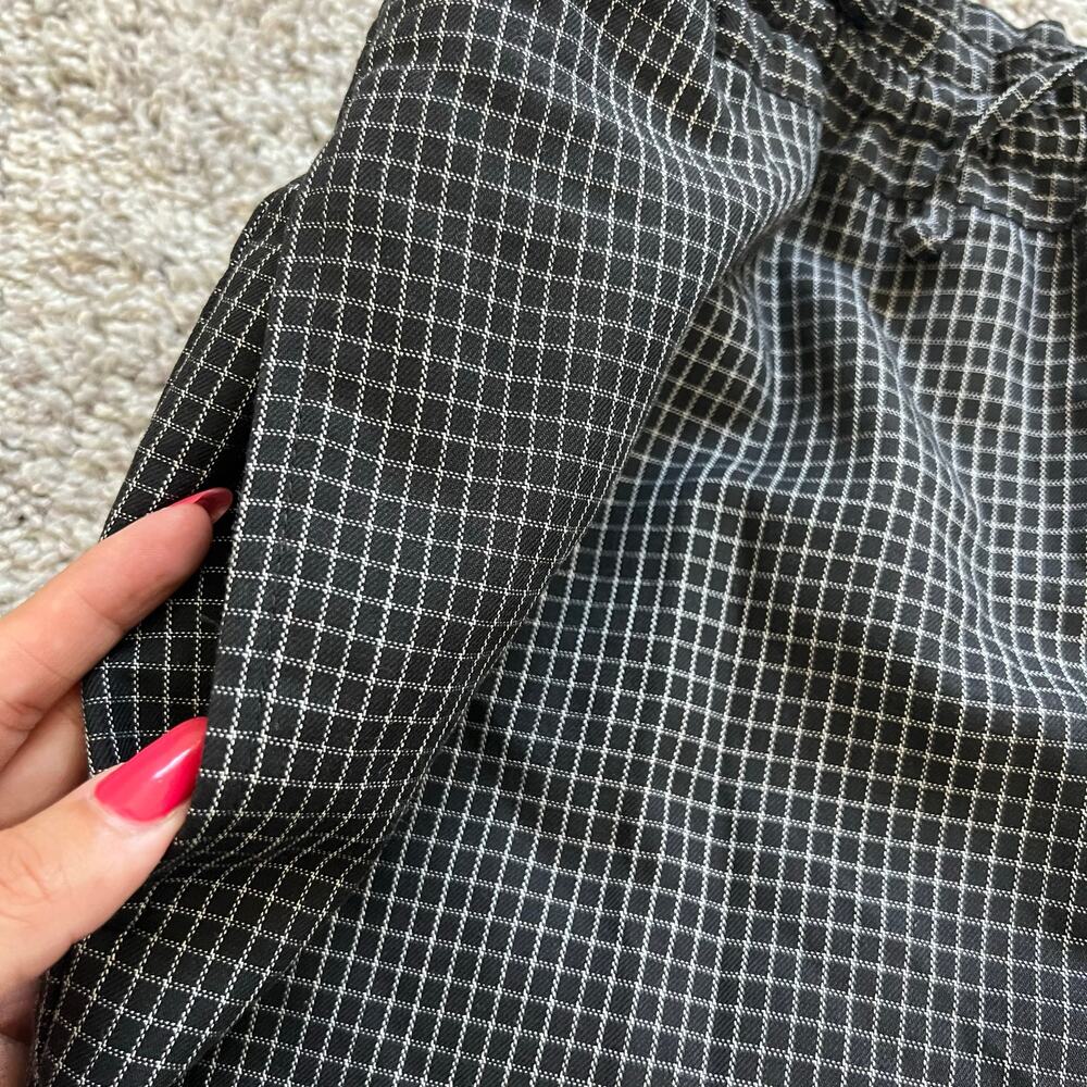 Liz Claiborne Liz Sport Gingham Pants Petite Medium Wide Leg Casual - Picture 4 of 6